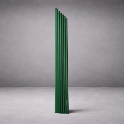 24cm 3mm Koyu Yeşil Fiber Bambu Çubuk
