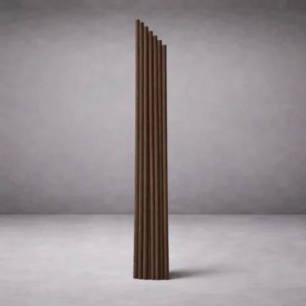 20cm 3mm Kahverengi Fiber Bambu Çubuk